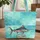 Blue Marlin Ocean Currents Vintage Badge - Everyday Carry Gift Quilted Tote Bag - 1