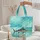 Blue Marlin Ocean Currents Vintage Badge - Everyday Carry Gift Quilted Tote Bag - 5