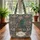 Mythical Ornate Dragon Antique Books Botanical Florals Everyday Carry Gift Quilted Tote Bag - 3