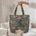 Mythical Ornate Dragon Antique Books Botanical Florals Everyday Carry Gift Quilted Tote Bag - 5