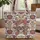 Ornate Skull Intertwining Flowers Leaves Vines Personalized Everyday Carry Gift Quilted Tote Bag - 1
