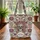Ornate Skull Intertwining Flowers Leaves Vines Personalized Everyday Carry Gift Quilted Tote Bag - 3