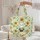 Pug Dog Sunflower Field Flowers Floral Wreath - Everyday Carry Gift for Dog Lover Quilted Tote Bag - 5