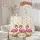 Flamingos Tropical Hibiscus Floral Wreath - Everyday Carry Gift for Bird Lovers Quilted Tote Bag - 5
