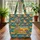 Camper Van Suitcases Hot Air Balloon Travel Essentials Gift for Adventure Lover Quilted Tote Bag - 3