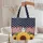 Sunflower American Stars Stripes - Everyday Carry Travel Market Day Gift Quilted Tote Bag - 5