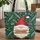 Gnome Winter Foliage Berries Snowflakes - Personalized Everyday Carry Gift Quilted Tote Bag - 1