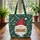 Gnome Winter Foliage Berries Snowflakes - Personalized Everyday Carry Gift Quilted Tote Bag - 3