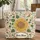 Sunflower Butterfly Botanical Floral Wreath - Market Day Gift for Her Quilted Tote Bag - 1