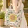 Sunflower Butterfly Botanical Floral Wreath - Market Day Gift for Her Quilted Tote Bag - 4