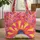 Gerbera Daisy Floral Polka Dots Everyday Carry Gift Quilted Tote Bag - 1