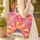 Gerbera Daisy Floral Polka Dots Everyday Carry Gift Quilted Tote Bag - 4