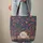 Ornate Books Botanical Flowers Personalized Name Wreath Everyday Carry Gift Quilted Tote Bag - 6