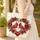 Personalized Cardinals Red Roses Berries Heart Branch Thoughtful Carry Gift Quilted Tote Bag - 4