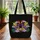 Personalized Purple Dragons Gold Wings Fire - Travel Essentials Gift for Dragon Lovers Quilted Tote Bag - 3