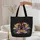 Personalized Purple Dragons Gold Wings Fire - Travel Essentials Gift for Dragon Lovers Quilted Tote Bag - 5