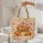 Personalized Autumn Leaves Pumpkins Gourds Harvest Basket - Fall Market Day Gift Quilted Tote Bag - 5
