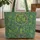 Four-Leaf Clover Dreamcatcher Foliage Wildflower Personalized Name - Everyday Carry Gift Quilted Tote Bag - 1