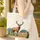 Majestic Elk Antlers Mountain Landscape - Wildlife Lover Everyday Carry Gift Quilted Tote Bag - 4