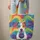 Jack Russell Dog Rainbow Swirls Personalized Name Medallion - Dog Lover Everyday Carry Gift Quilted Tote Bag - 6