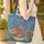 Ornate Fish Water Ripple Name Scroll - Everyday Carry Gift for Fish Lover Quilted Tote Bag - 4