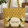Ornate Bees Golden Honeycomb Personalized Floral Name Wreath - Everyday Carry Gift Quilted Tote Bag - 1