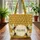 Ornate Bees Golden Honeycomb Personalized Floral Name Wreath - Everyday Carry Gift Quilted Tote Bag - 3