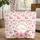 Plumeria Floral Tropical Leaves Wreath - Everyday Carry Gift Quilted Tote Bag - 1