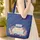 Vintage Travel Trailer Starfish Seashells Travel Essentials Gift for Camper Lover Quilted Tote Bag - 4