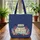 Vintage Travel Trailer Starfish Seashells Travel Essentials Gift for Camper Lover Quilted Tote Bag - 3