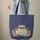 Vintage Travel Trailer Starfish Seashells Travel Essentials Gift for Camper Lover Quilted Tote Bag - 6