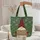 Gnome Red Hat Cream Beard Snowflake Star Christmas Personalized Everyday Carry Gift Quilted Tote Bag - 5