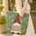 Gnome Red Hat Cream Beard Snowflake Star Christmas Personalized Everyday Carry Gift Quilted Tote Bag - 4