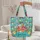 Floral Bouquet Flowers Green Leaves Wreath - Everyday Carry Gift Quilted Tote Bag - 5