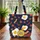 Personalized Breakfast Food Fried Egg Bacon Sausage Everyday Carry Gift Quilted Tote Bag - 3