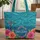 Hummingbird Hibiscus Tropical Floral Personalized - Everyday Carry Gift Wildlife Lover Quilted Tote Bag - 1