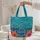 Hummingbird Hibiscus Tropical Floral Personalized - Everyday Carry Gift Wildlife Lover Quilted Tote Bag - 5