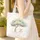 Girl on Swing Tree Butterflies Tiny Wildflower Wreath - Everyday Carry Gift Quilted Tote Bag - 4
