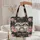 Raccoon Family Pink Roses Floral Wreath - Wildlife Lover Everyday Carry Gift Quilted Tote Bag - 5