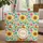 Folk Art Stylized Sunflower Daisy Name Wreath Botanical Garden Everyday Carry Gift Quilted Tote Bag - 1