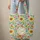 Folk Art Stylized Sunflower Daisy Name Wreath Botanical Garden Everyday Carry Gift Quilted Tote Bag - 6