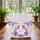 Personal Name Ornate Butterflies Floral Wreath - Everyday Carry Gift Quilted Tote Bag - 3