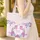 Personal Name Ornate Butterflies Floral Wreath - Everyday Carry Gift Quilted Tote Bag - 4