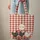 Red Gingham Three Speckled Chickens - Country Living Chicken Lover Gift for Farmers Quilted Tote Bag - 6