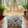 Purple Yellow Irises Botanical Display Sunset Sky Waves - Everyday Carry Gift Quilted Tote Bag - 3