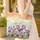 Purple Yellow Irises Botanical Display Sunset Sky Waves - Everyday Carry Gift Quilted Tote Bag - 4