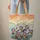 Purple Yellow Irises Botanical Display Sunset Sky Waves - Everyday Carry Gift Quilted Tote Bag - 6