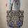 Personalized Oval Medallion Jeweled Floral Golden Zipper - Everyday Carry Gift Quilted Tote Bag - 6