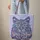 Lavender Blue Cat Face Name Calligraphy Stars - Everyday Carry Gift for Cat Lovers Quilted Tote Bag - 6
