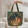 Ornate Cats Magical Book Celtic Knotwork Starry Night - Everyday Carry Gift for Cat Lover Quilted Tote Bag - 5